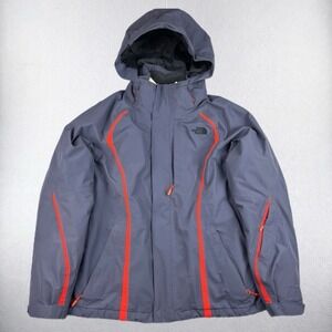 The North Face Ski Jacket Women Medium Hyvent Kira 2.0 Triclimate Greystone Blue
